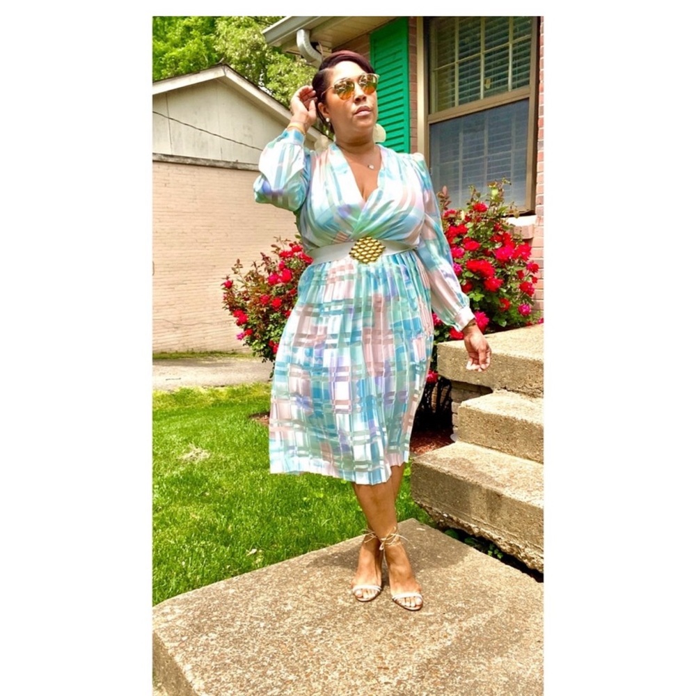 Vintage Pastel Colored Dress